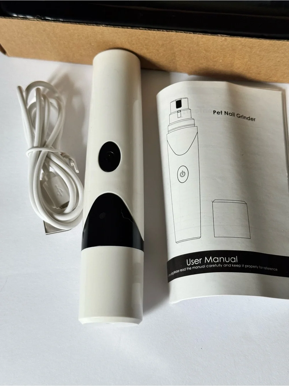 Pet Nail Grinder - USB Rechargeable Cordless Electric nail grinder